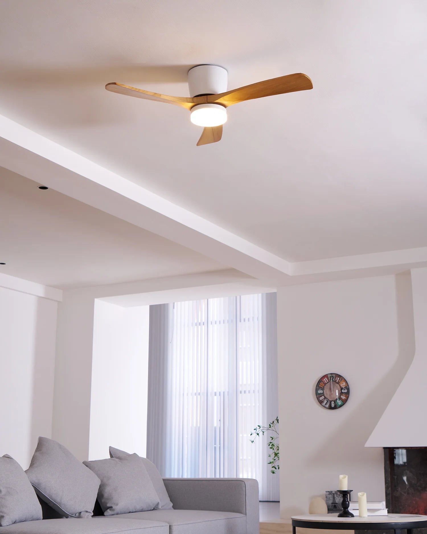 Nordic Wooden 42"/48"/52" Ceiling Fan Light - Yiarolight