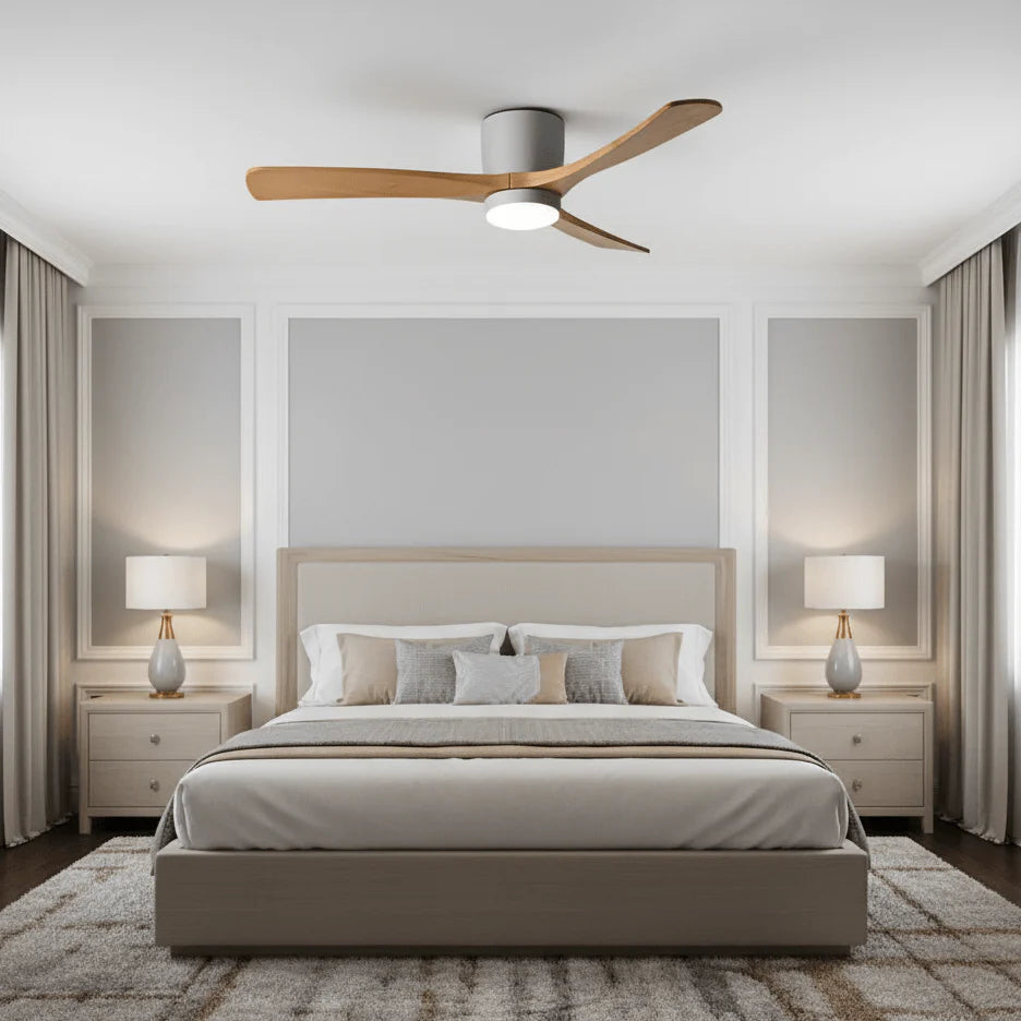 Nordic Wooden 42"/48"/52" Ceiling Fan Light - Yiarolight