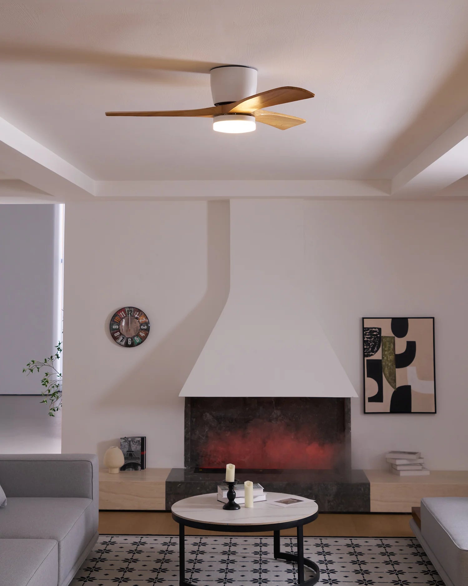 Nordic Wooden 42"/48"/52" Ceiling Fan Light - Yiarolight