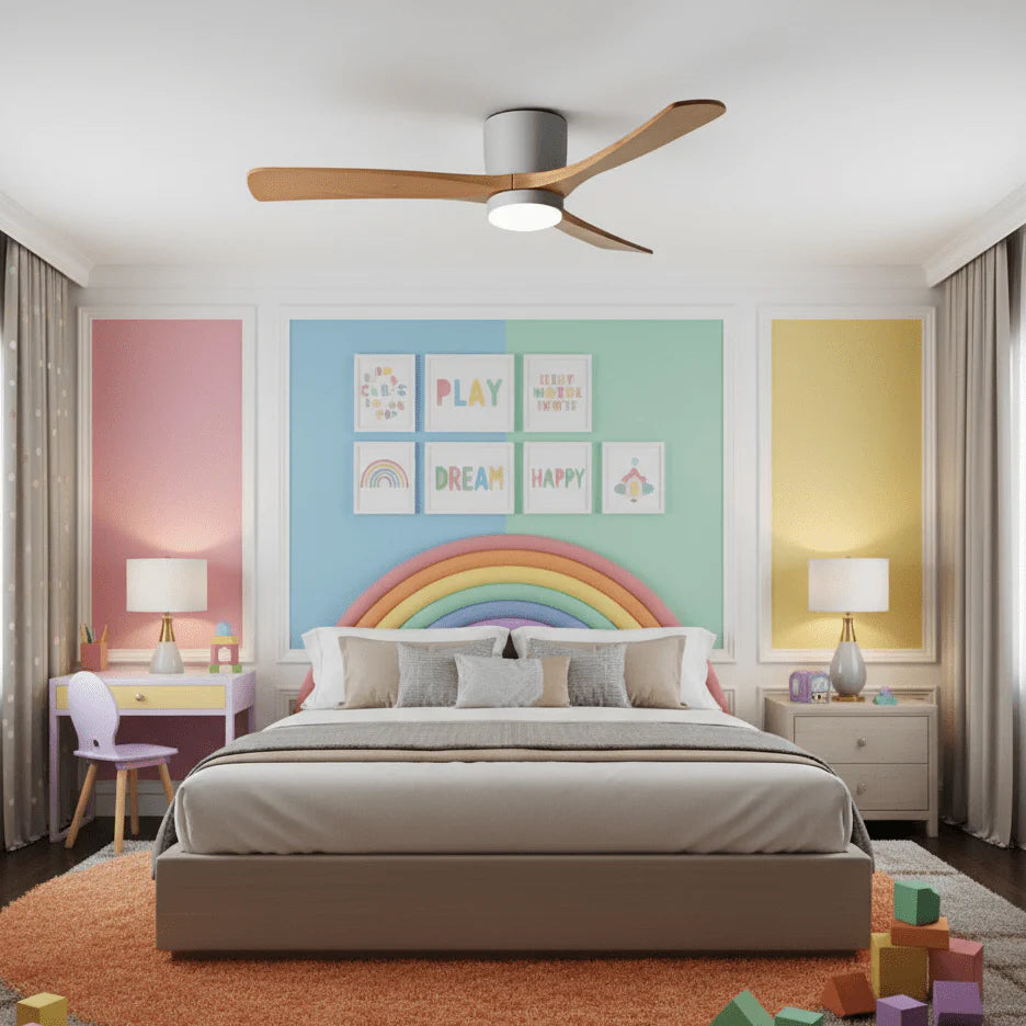 Nordic Wooden 42"/48"/52" Ceiling Fan Light - Yiarolight