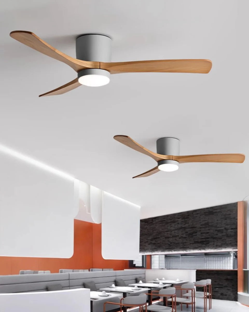 Nordic Wooden 42"/48"/52" Ceiling Fan Light - Yiarolight