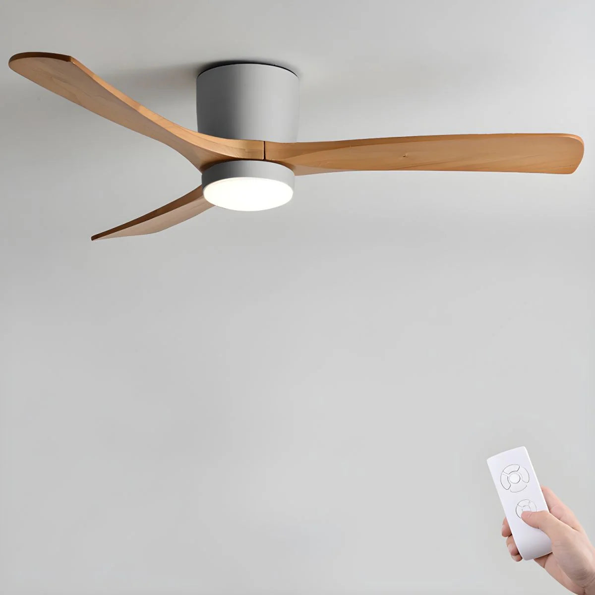 Nordic Wooden 42"/48"/52" Ceiling Fan Light - Yiarolight