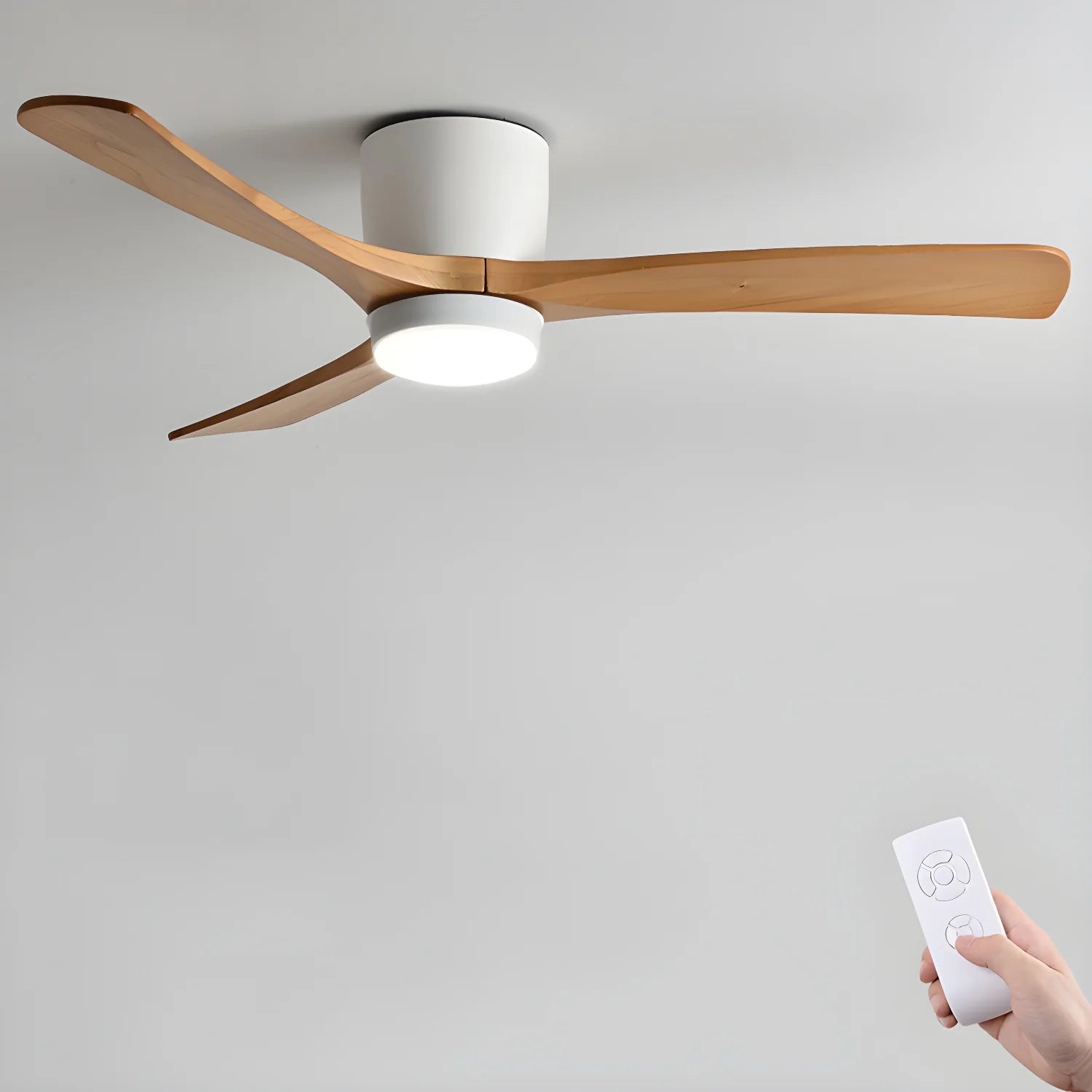Nordic Wooden 42"/48"/52" Ceiling Fan Light - Yiarolight