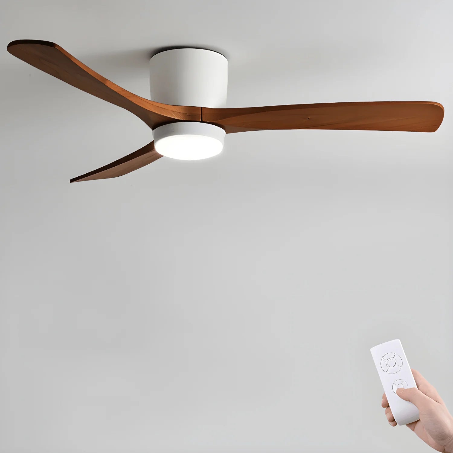 Nordic Wooden 42"/48"/52" Ceiling Fan Light - Yiarolight
