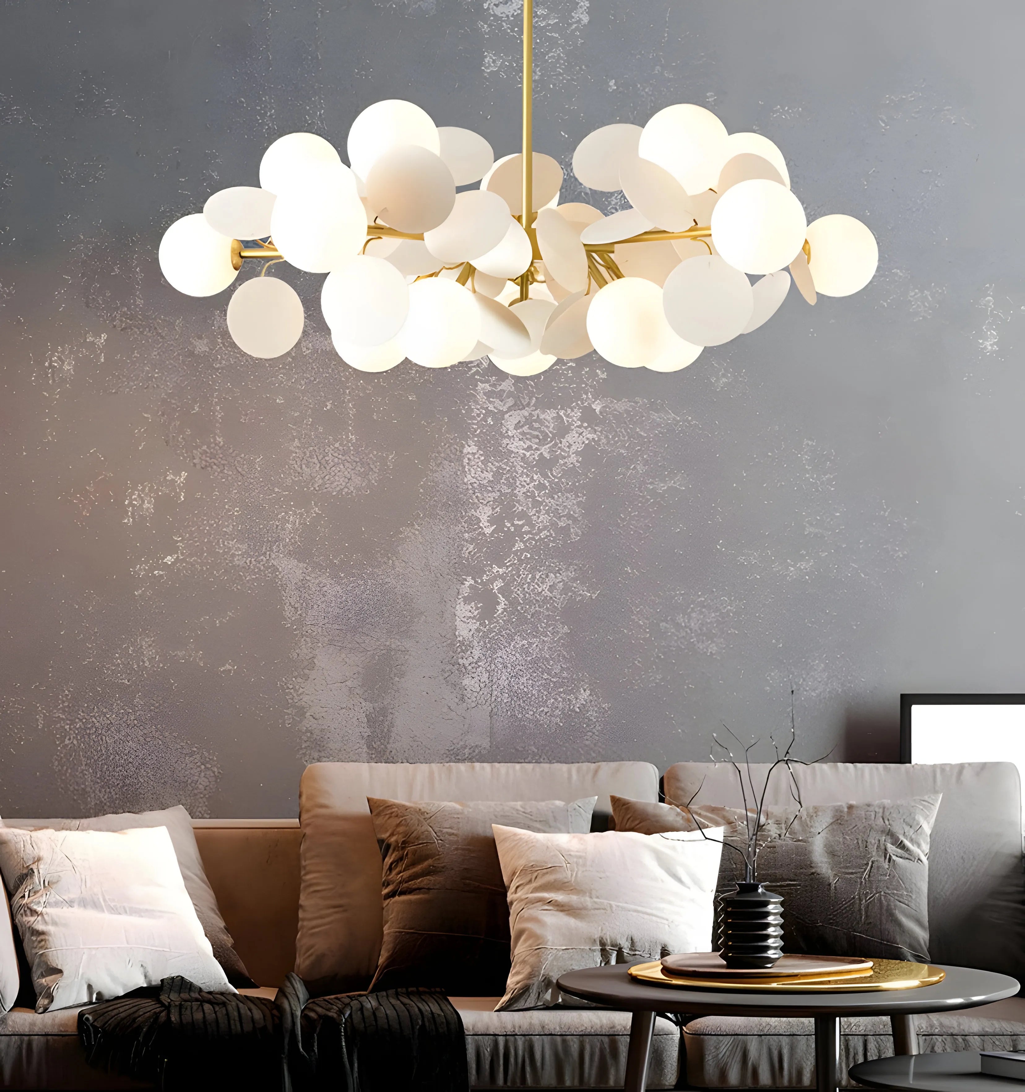 Off White Tree Chandelier - Yiarolight
