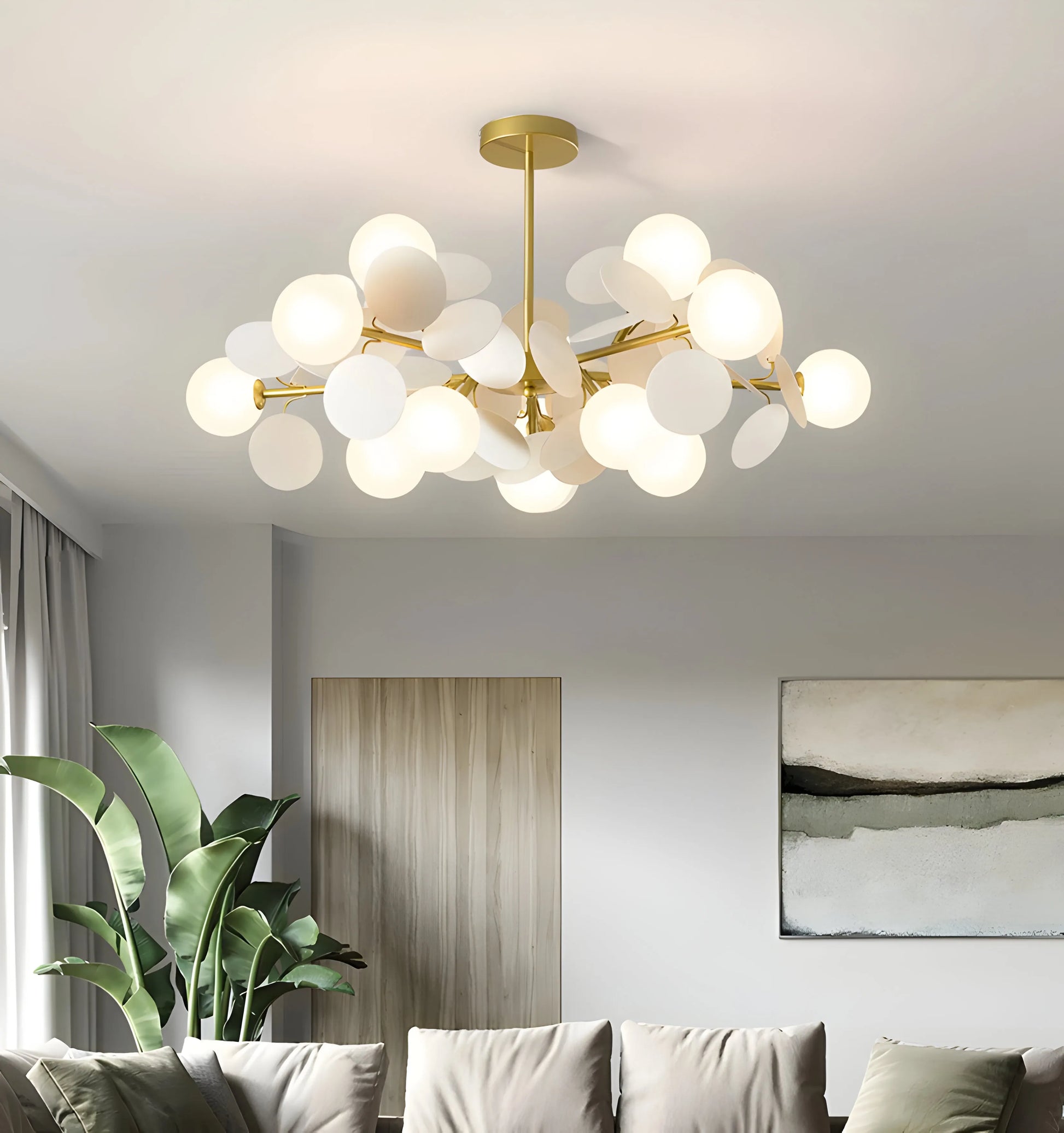 Off White Tree Chandelier - Yiarolight