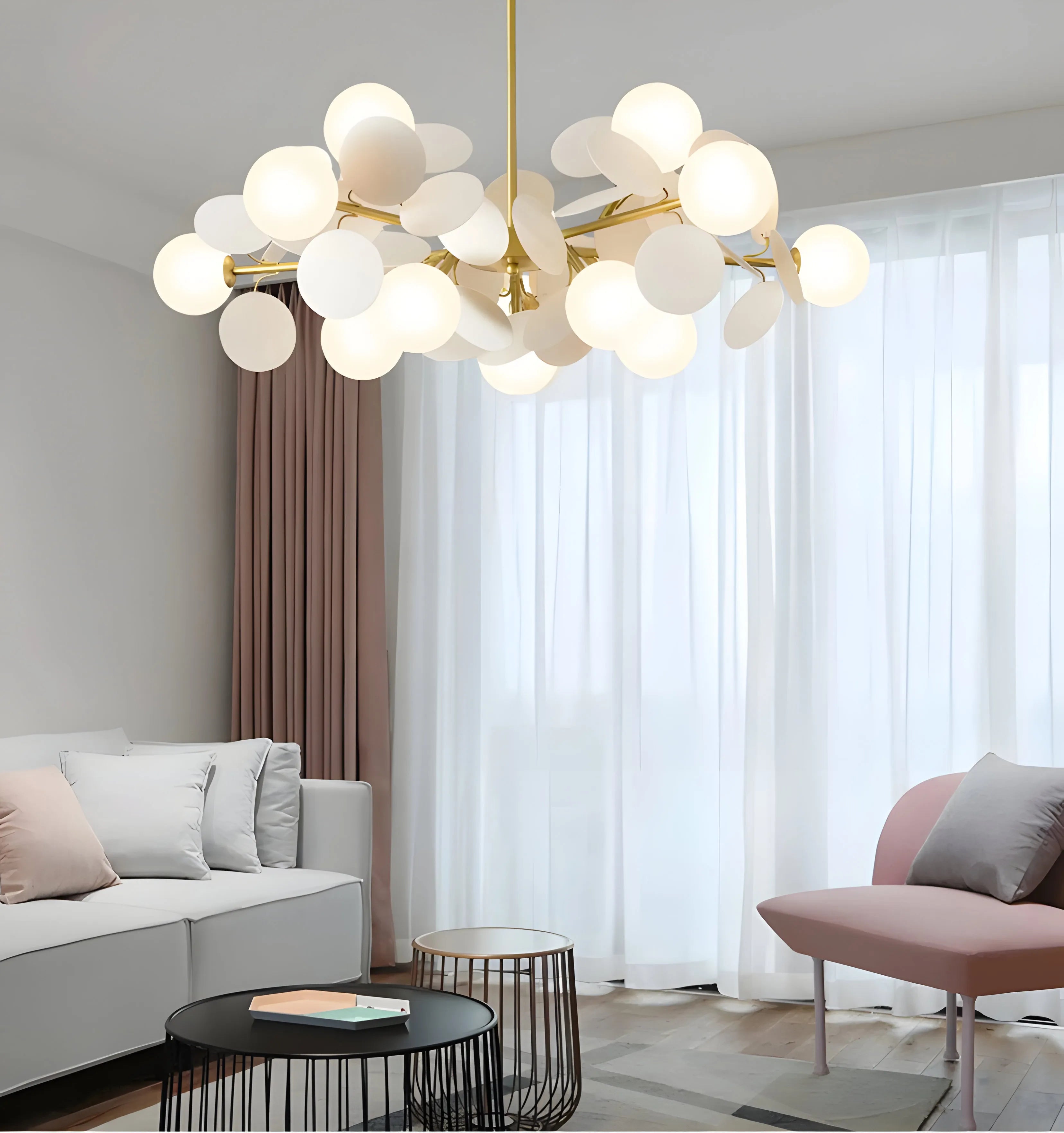 Off White Tree Chandelier - Yiarolight