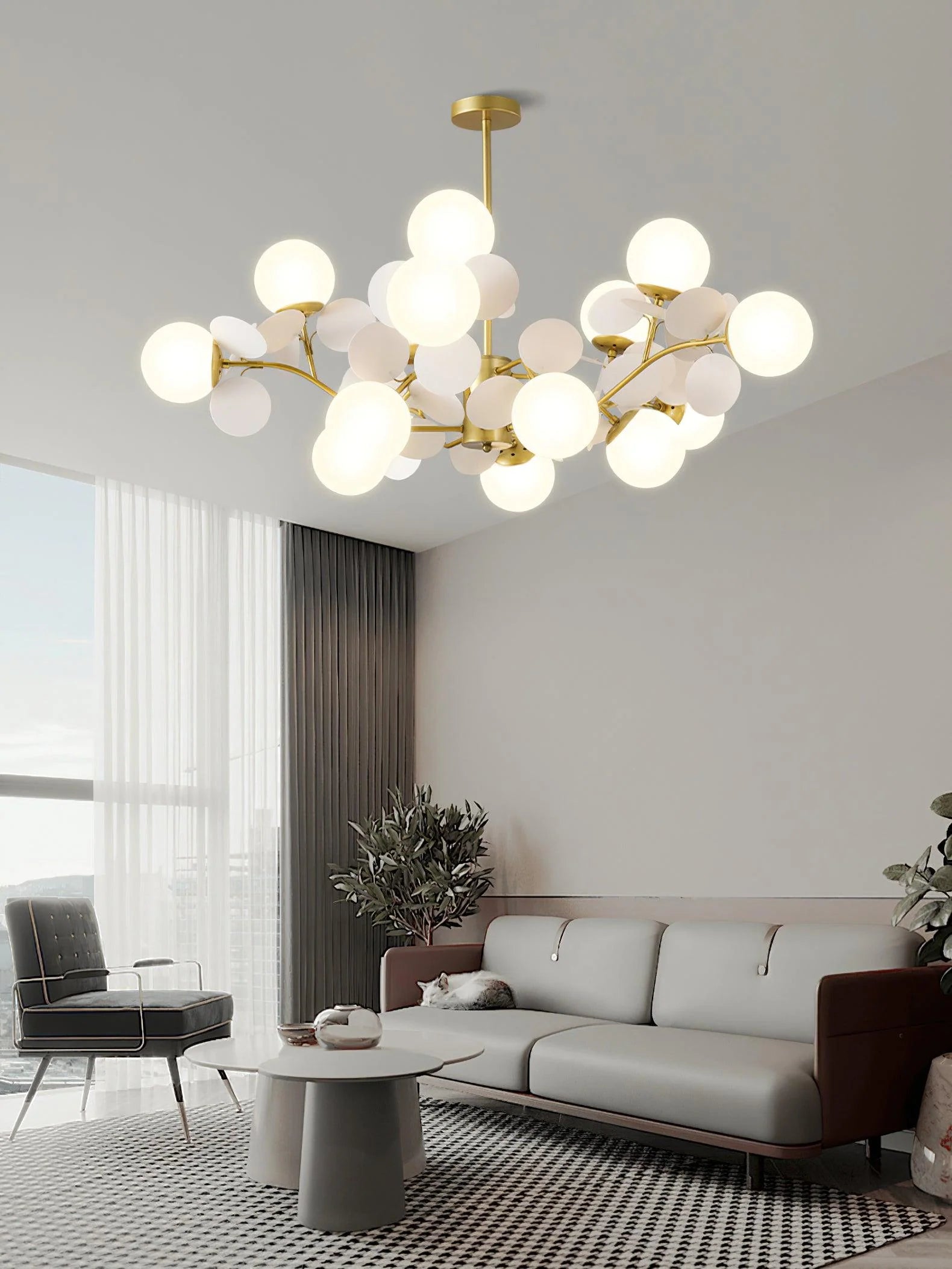 Off White Tree Chandelier - Yiarolight