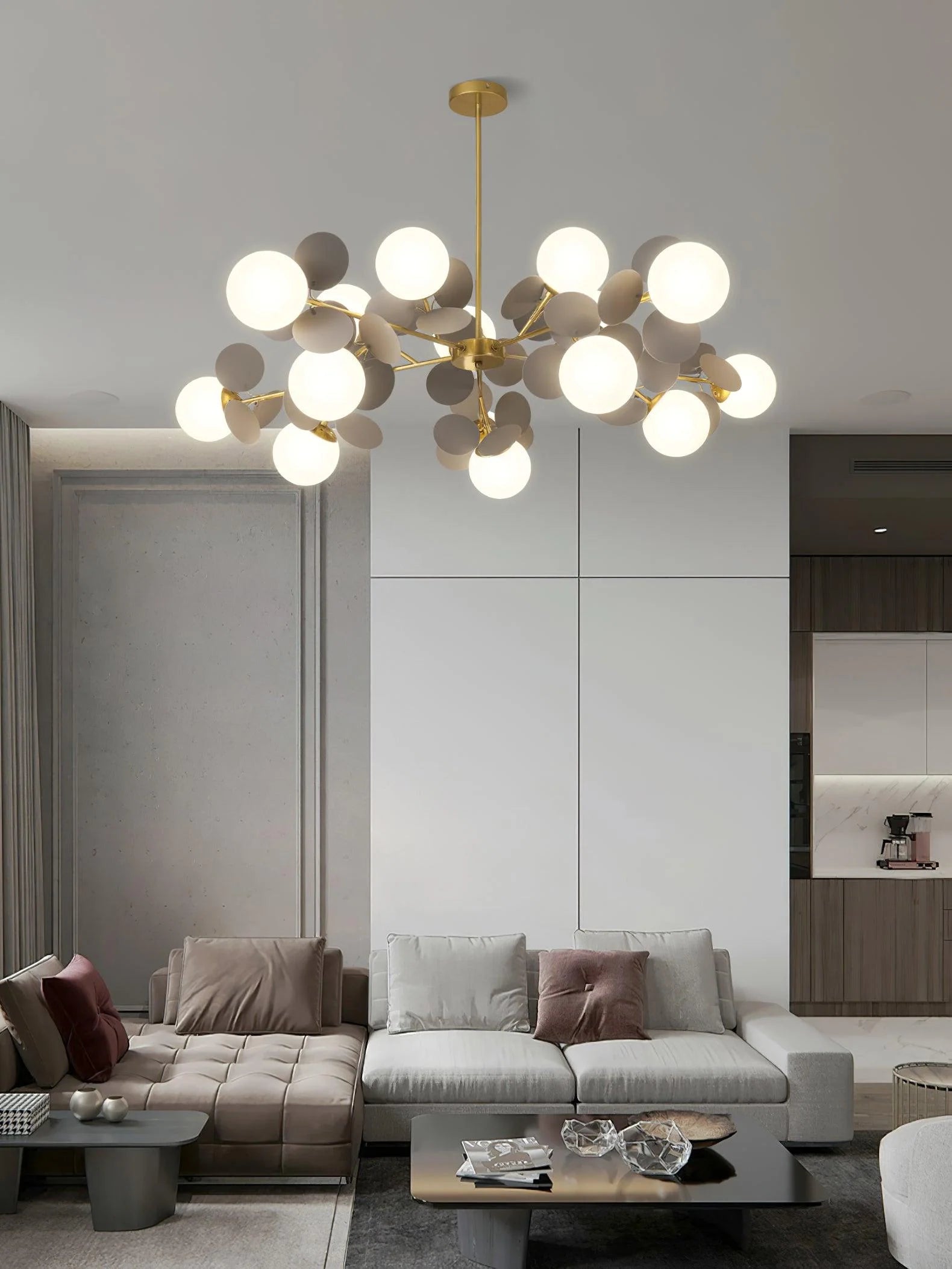 Off White Tree Chandelier - Yiarolight