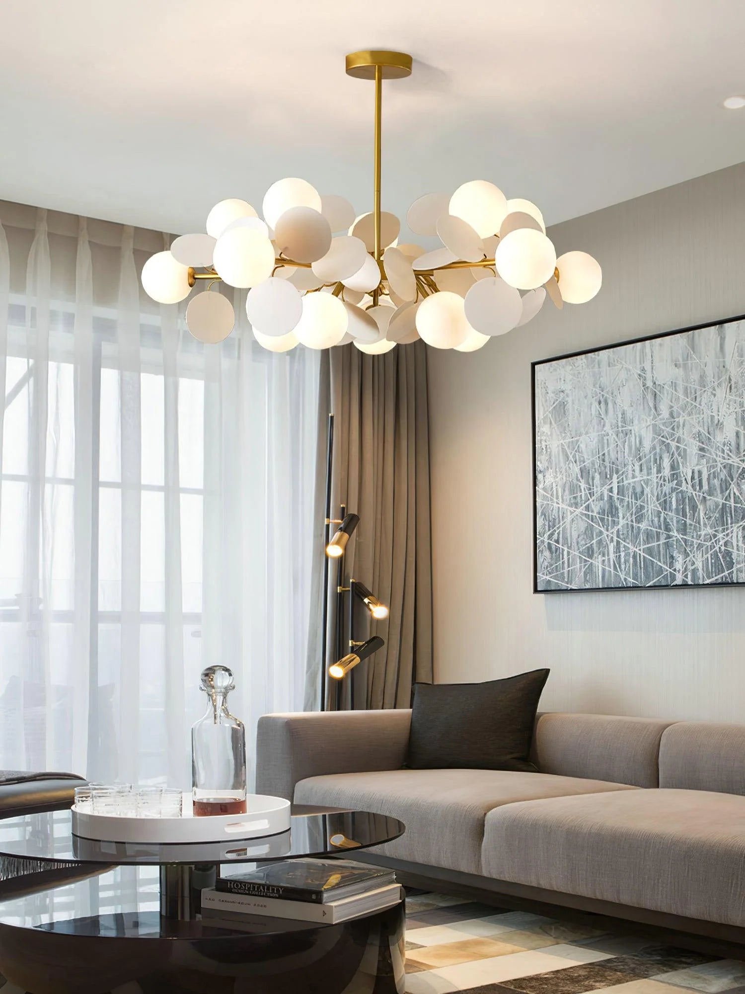 Off White Tree Chandelier - Yiarolight