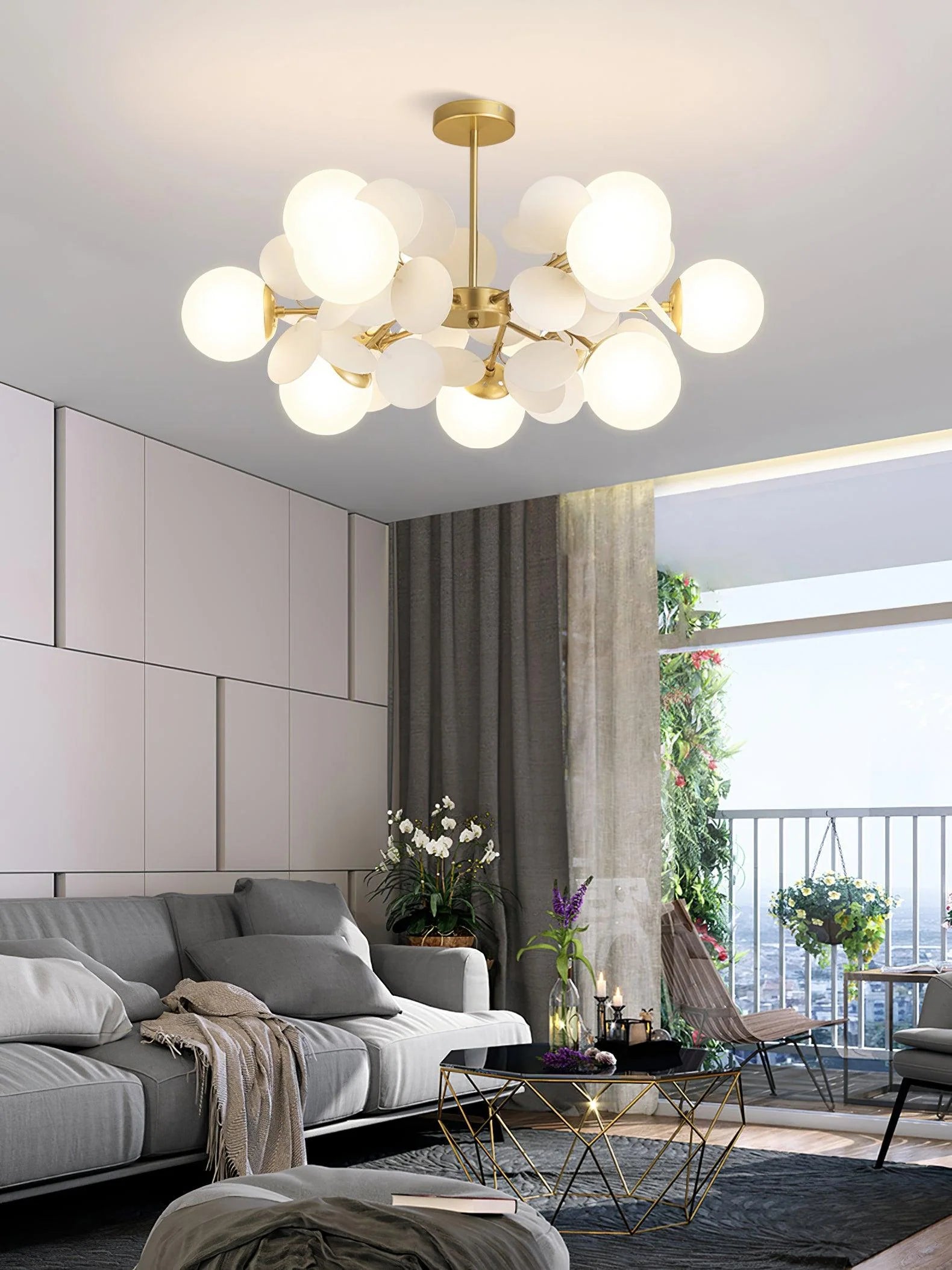 Off White Tree Chandelier - Yiarolight