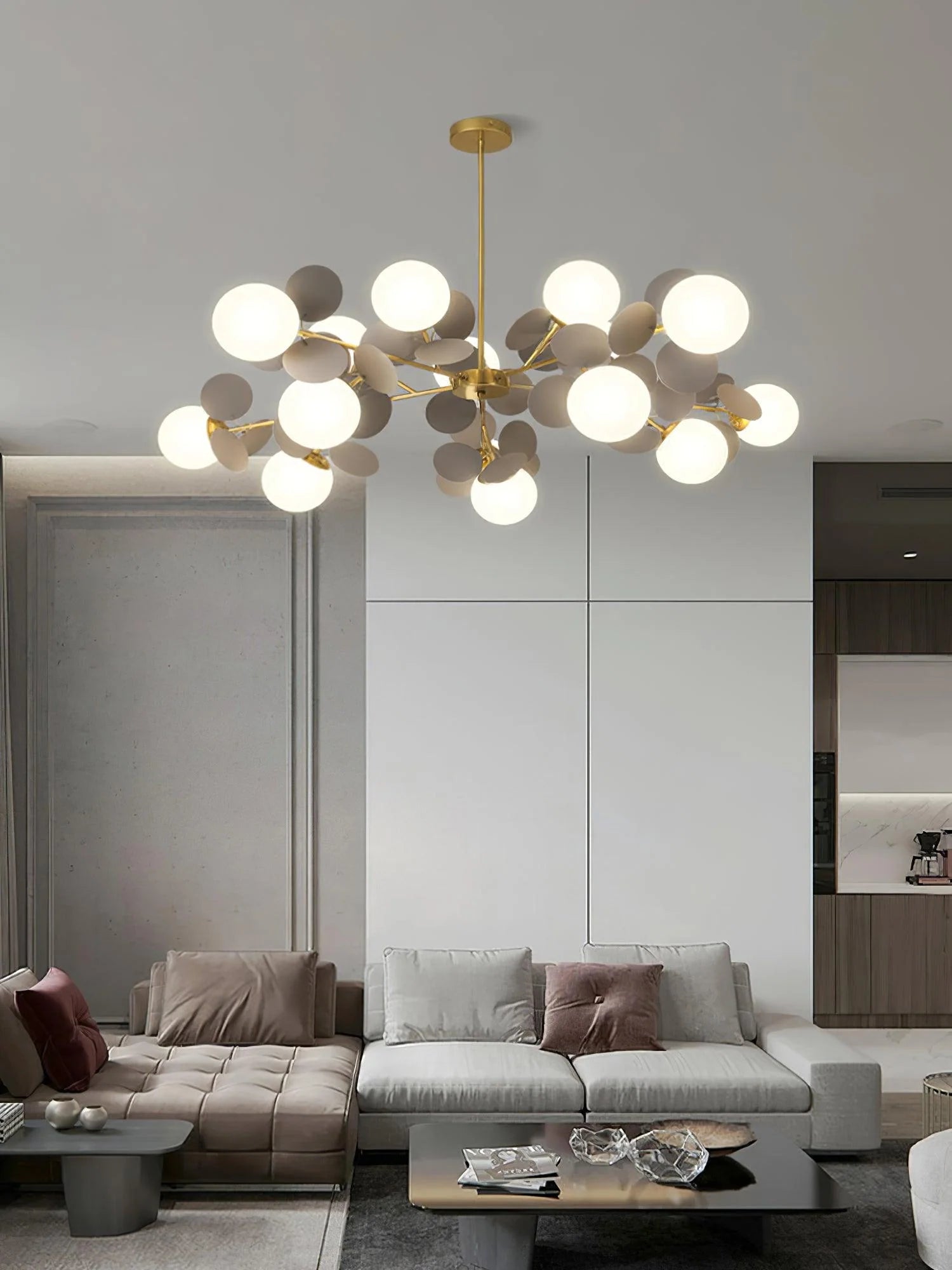 Off White Tree Chandelier - Yiarolight