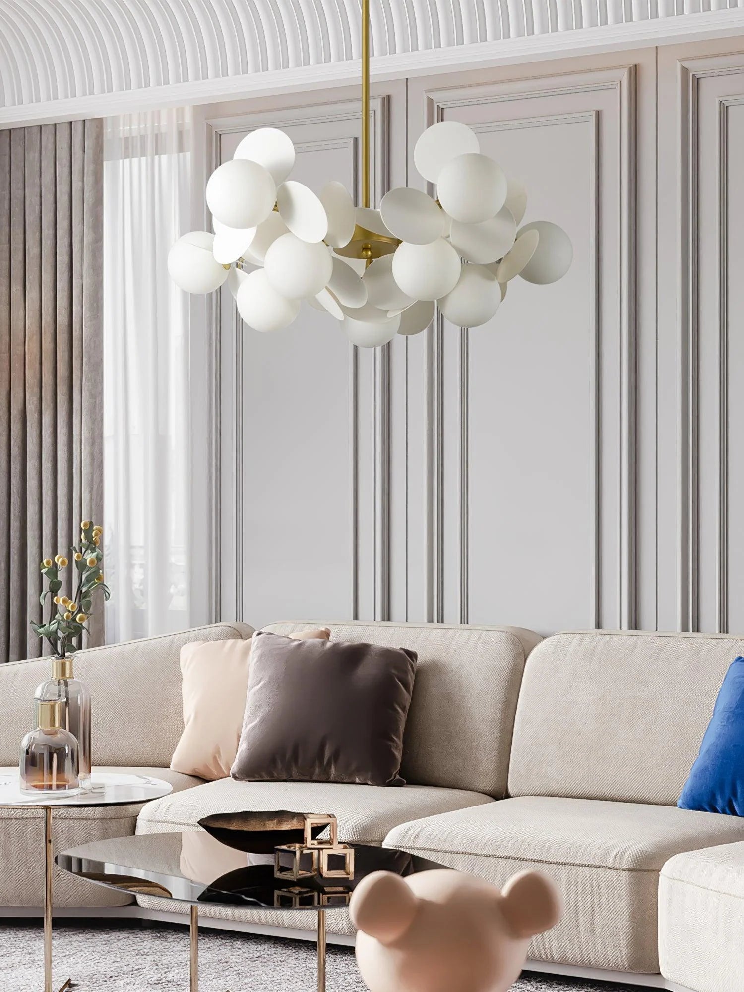 Off White Tree Chandelier - Yiarolight