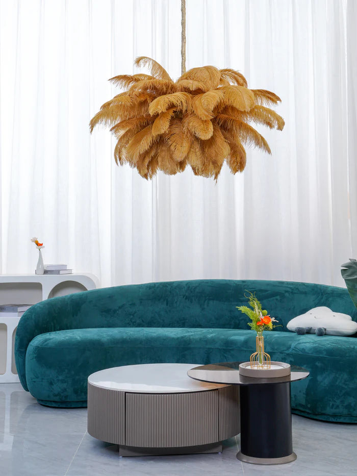Ostrich Feather Chandelier - Yiarolight