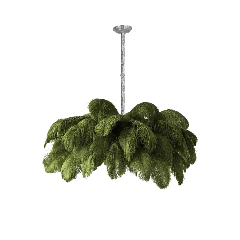 Ostrich Feather Chandelier - Yiarolight