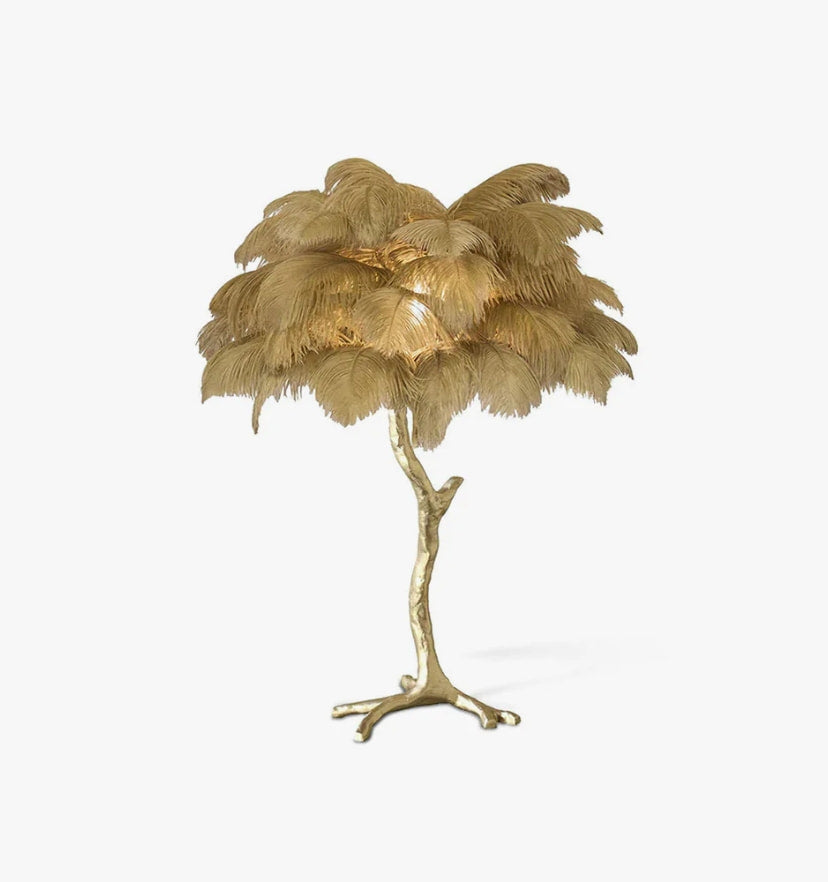 Ostrich Feather Table Lamp - Yiarolight