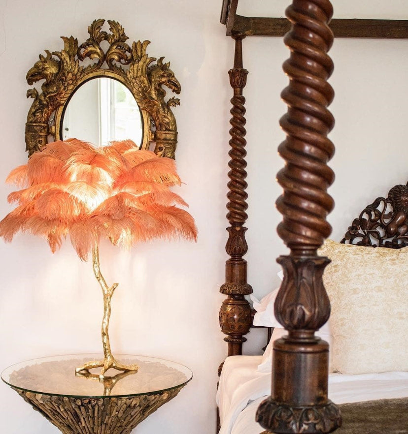 Ostrich Feather Table Lamp - Yiarolight
