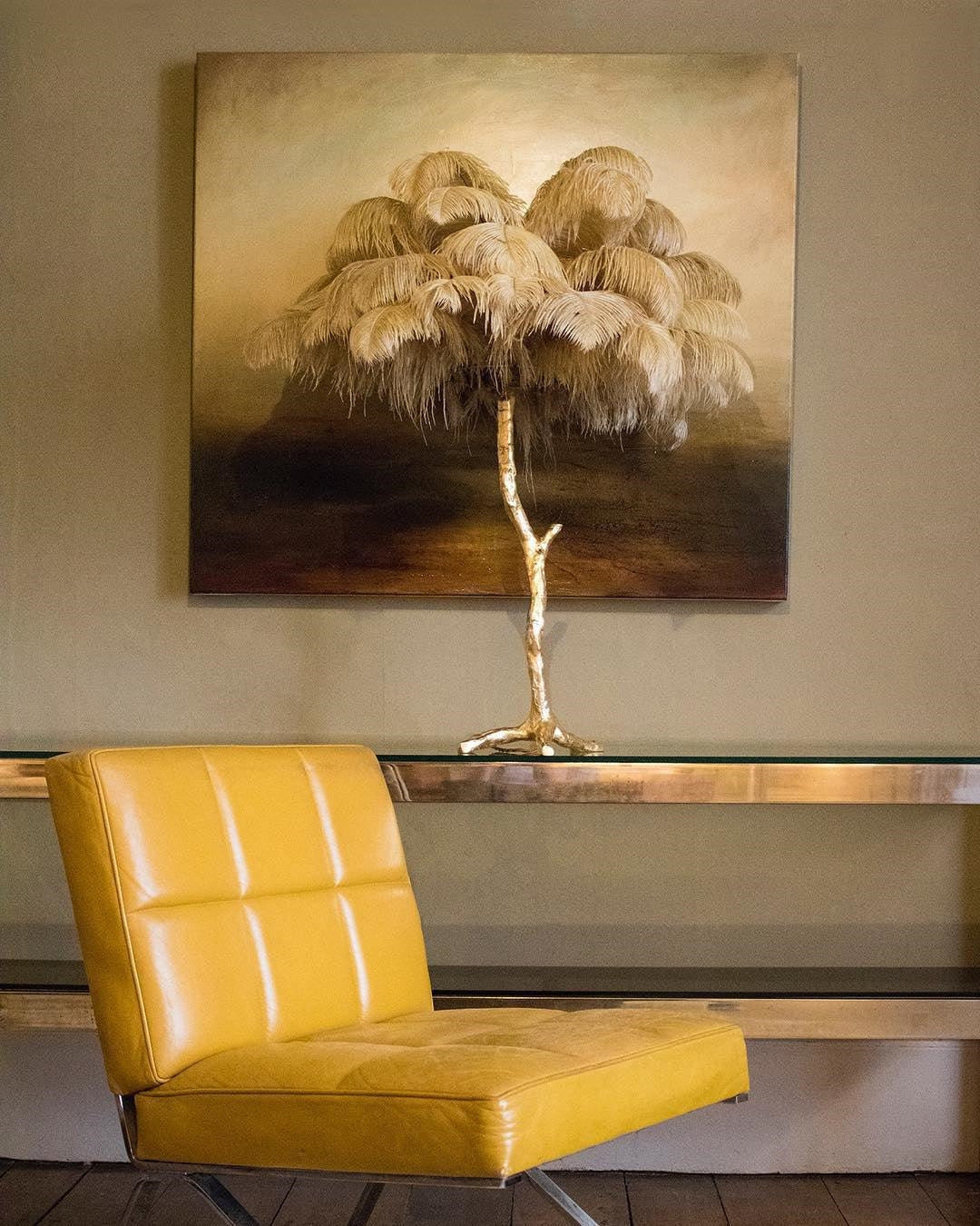 Ostrich Feather Table Lamp - Yiarolight