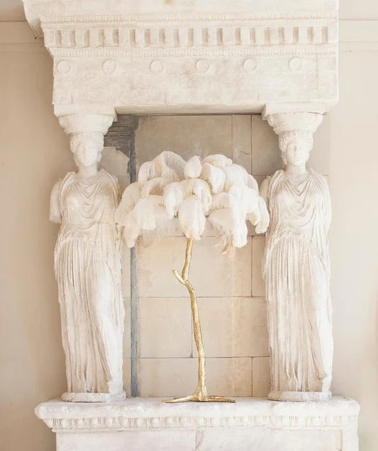 Ostrich Feather Table Lamp - Yiarolight