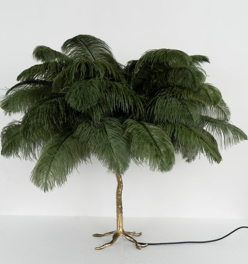 Ostrich Feather Table Lamp - Yiarolight