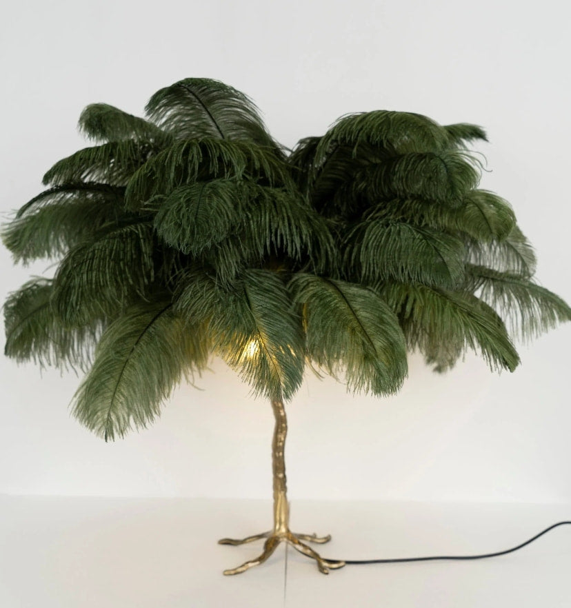 Ostrich Feather Table Lamp - Yiarolight