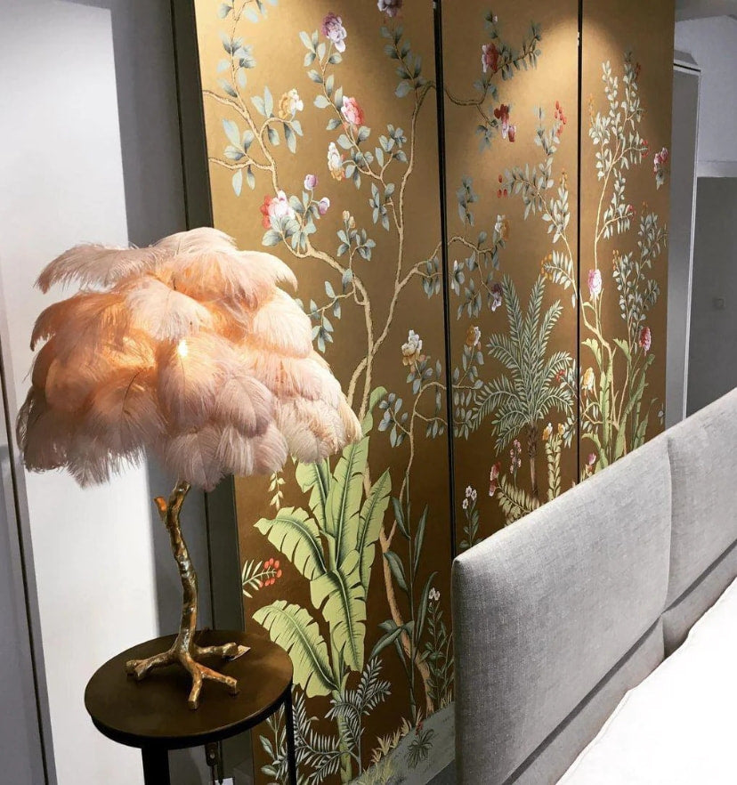 Ostrich Feather Table Lamp - Yiarolight