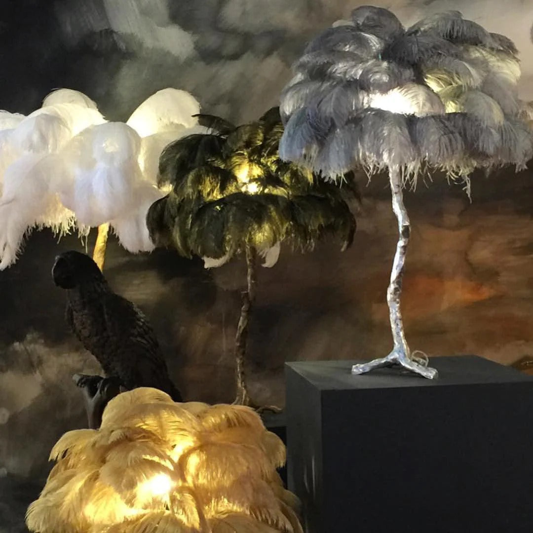 Ostrich Feather Table Lamp - Yiarolight
