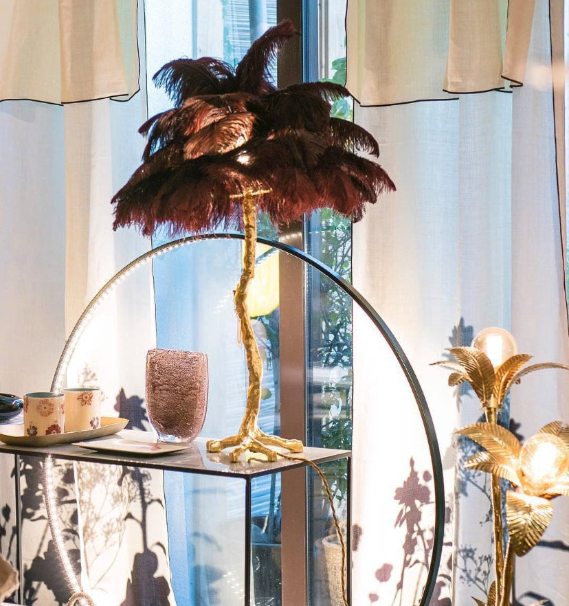 Ostrich Feather Table Lamp - Yiarolight