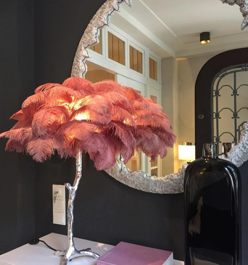 Ostrich Feather Table Lamp - Yiarolight