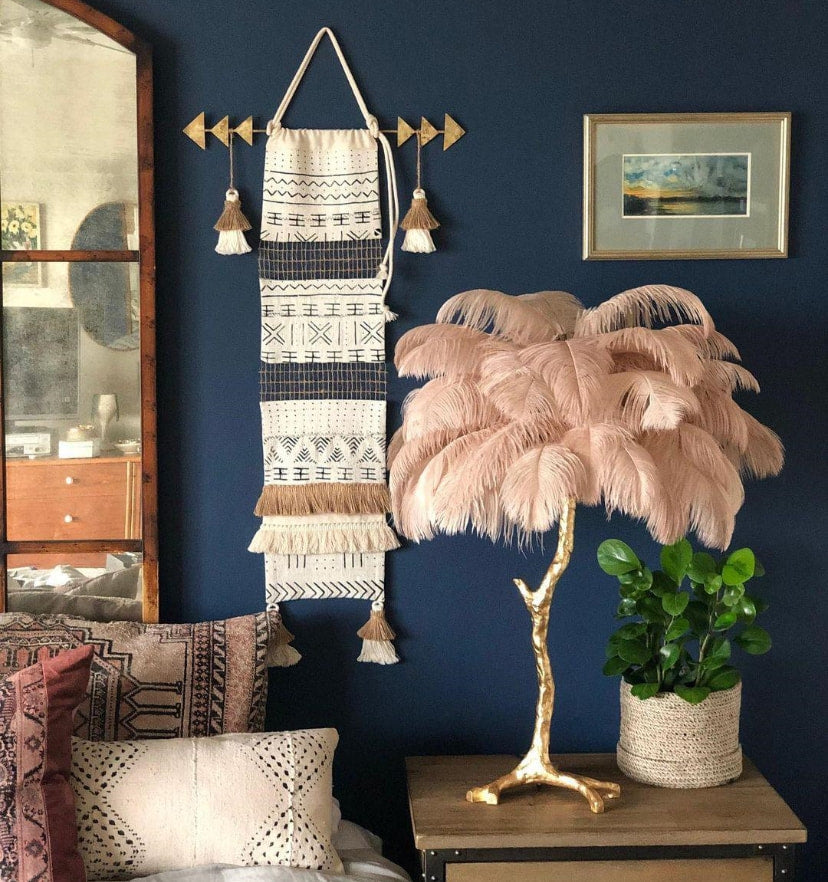 Ostrich Feather Table Lamp - Yiarolight