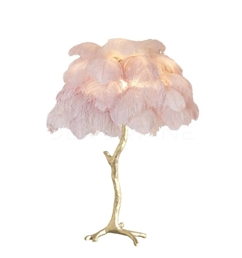 Ostrich Feather Table Lamp - Yiarolight