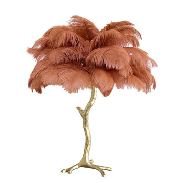 Ostrich Feather Table Lamp - Yiarolight