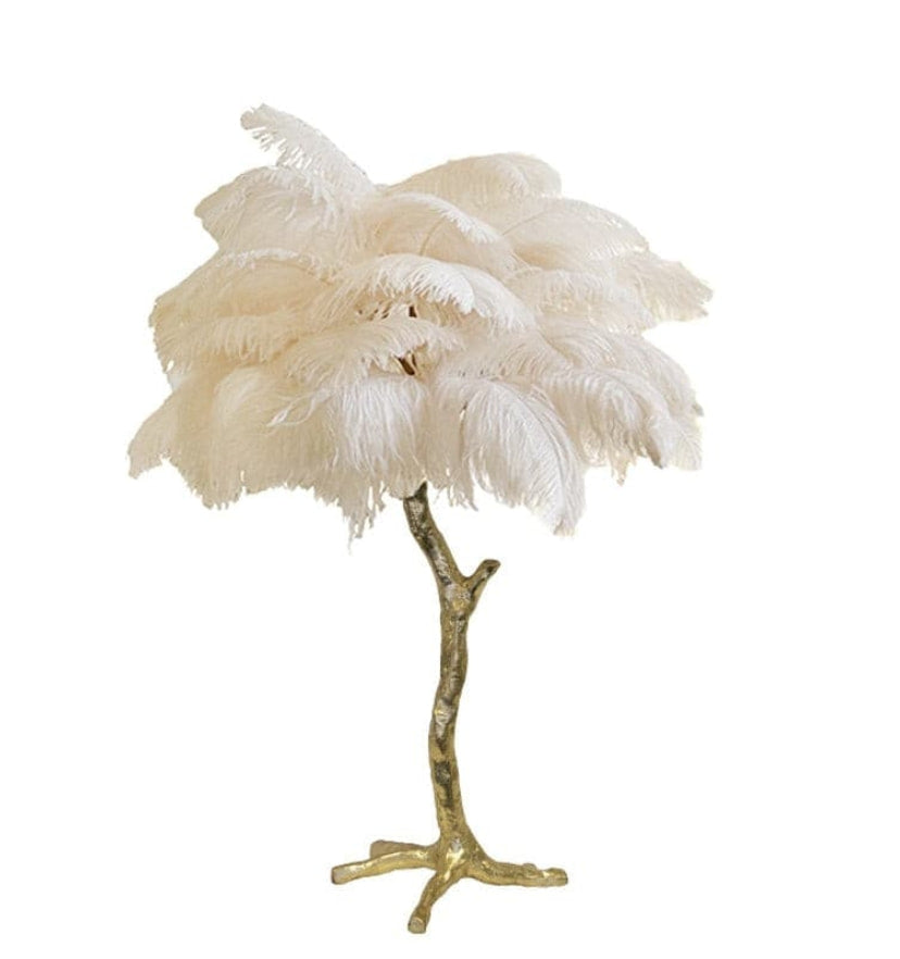 Ostrich Feather Table Lamp - Yiarolight