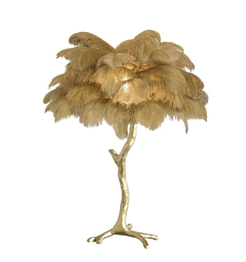 Ostrich Feather Table Lamp - Yiarolight
