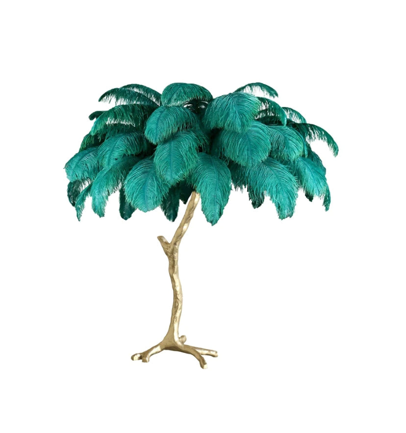 Ostrich Feather Table Lamp - Yiarolight