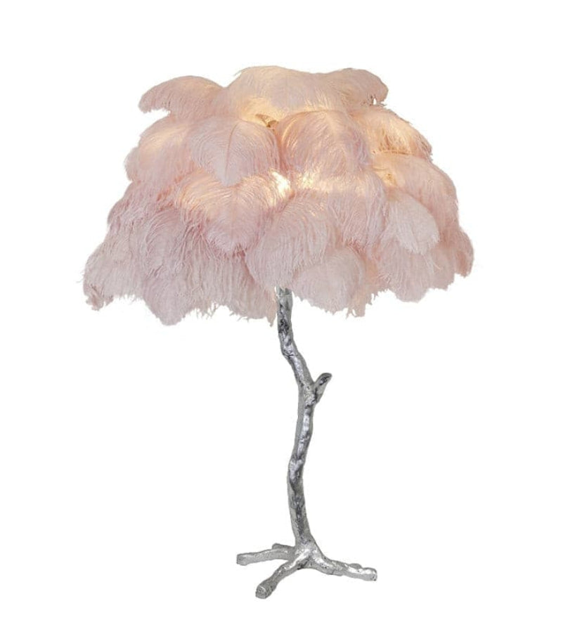 Ostrich Feather Table Lamp - Yiarolight