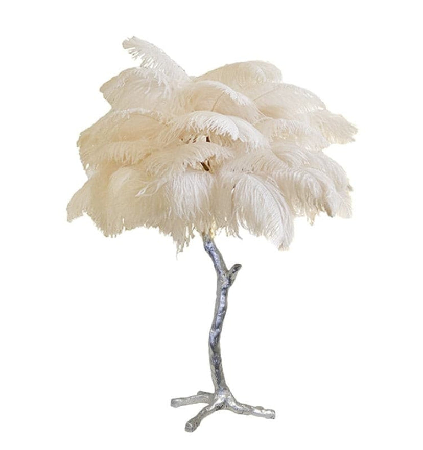 Ostrich Feather Table Lamp - Yiarolight