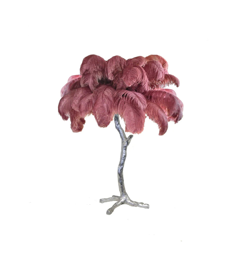 Ostrich Feather Table Lamp - Yiarolight