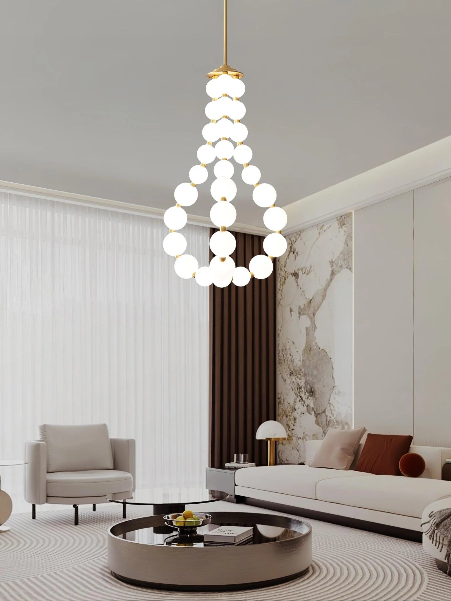 Pearl Necklace Chandelier - Yiarolight