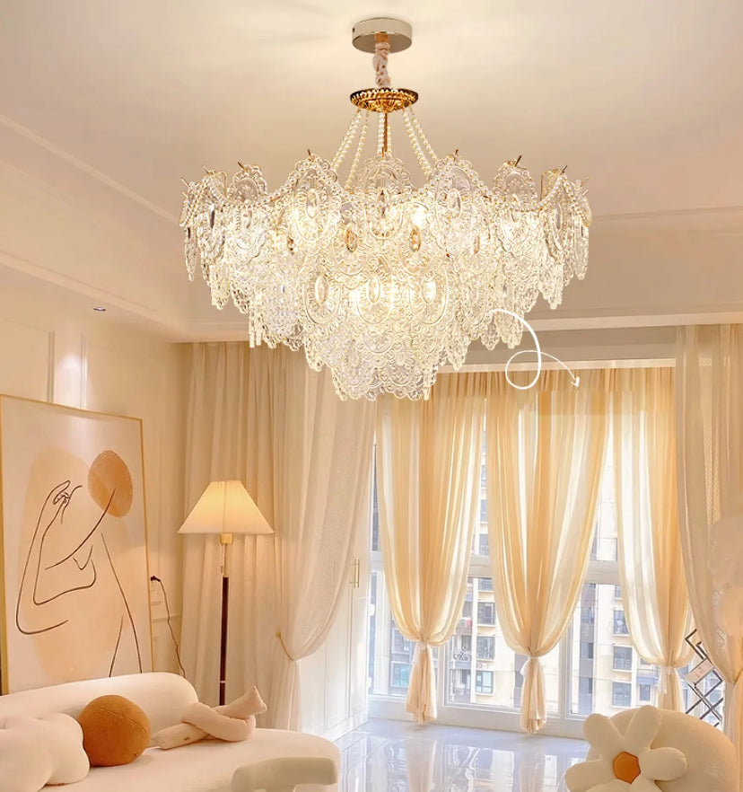 Pearls Glass Chandelier - Yiarolight