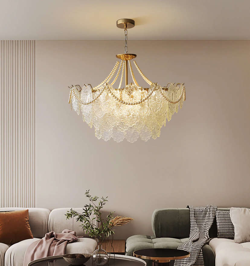 Pearls Glass Chandelier - Yiarolight