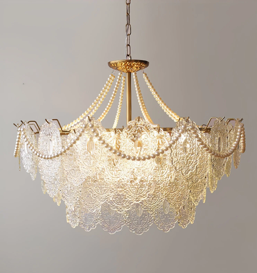 Pearls Glass Chandelier - Yiarolight