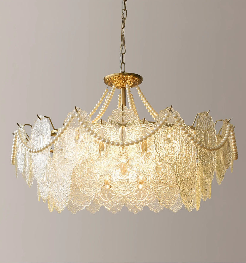 Pearls Glass Chandelier - Yiarolight