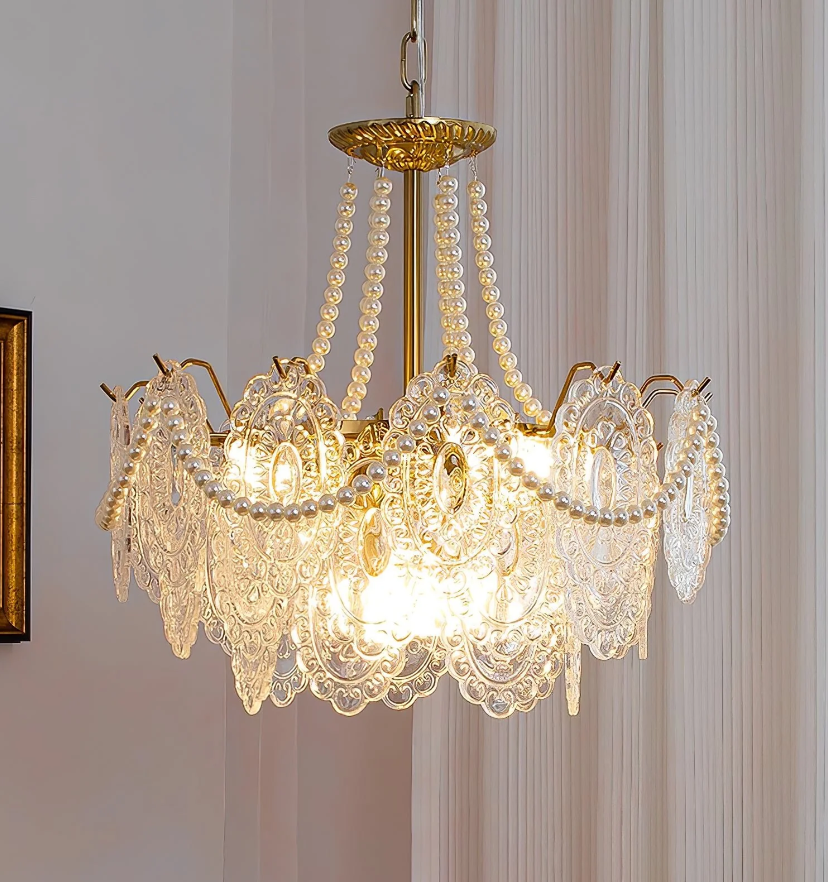 Pearls Glass Chandelier - Yiarolight