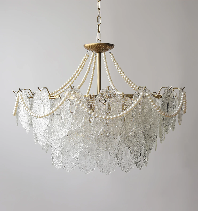 Pearls Glass Chandelier - Yiarolight