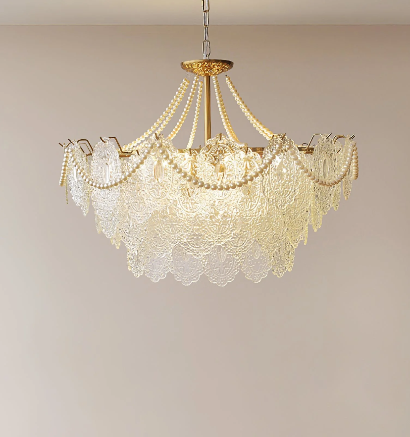 Pearls Glass Chandelier - Yiarolight