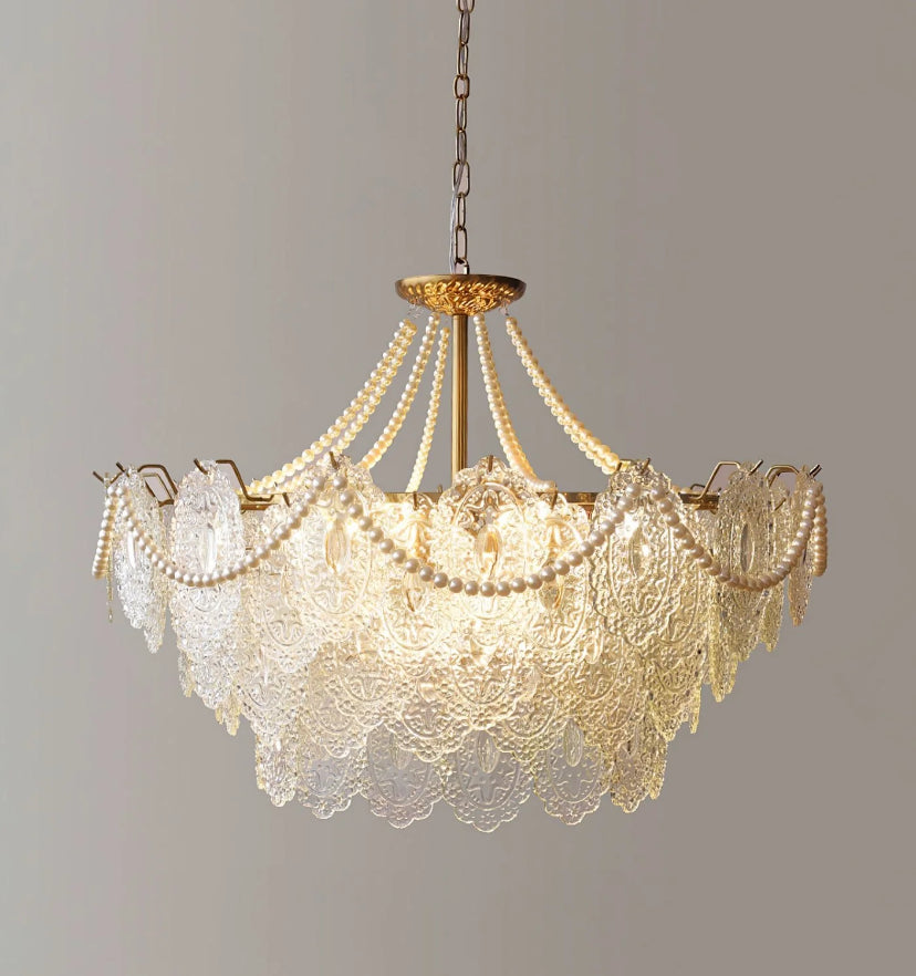 Pearls Glass Chandelier - Yiarolight