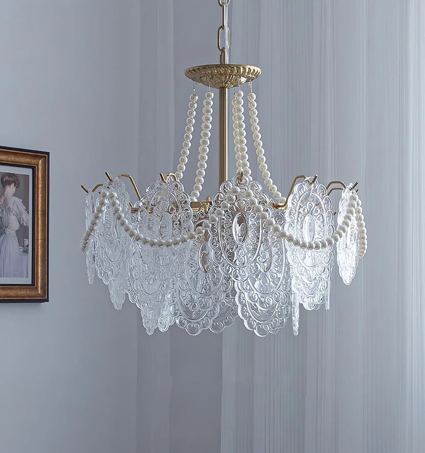 Pearls Glass Chandelier - Yiarolight