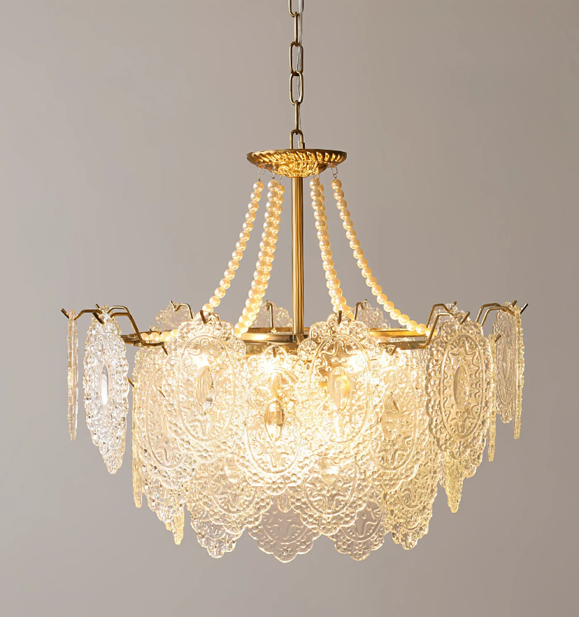 Pearls Glass Chandelier - Yiarolight