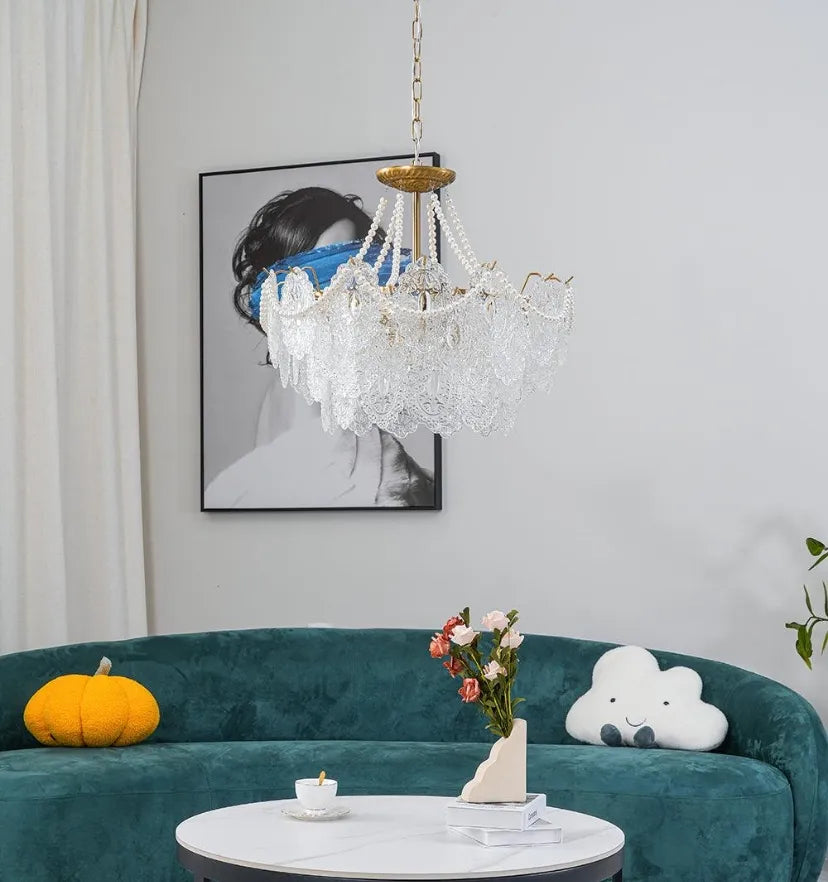 Pearls Glass Chandelier - Yiarolight